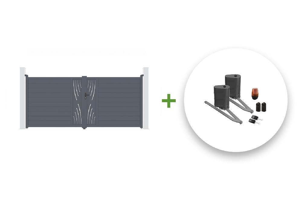 VELETA 400B180 cancela automática batiente + Motor brazo B500