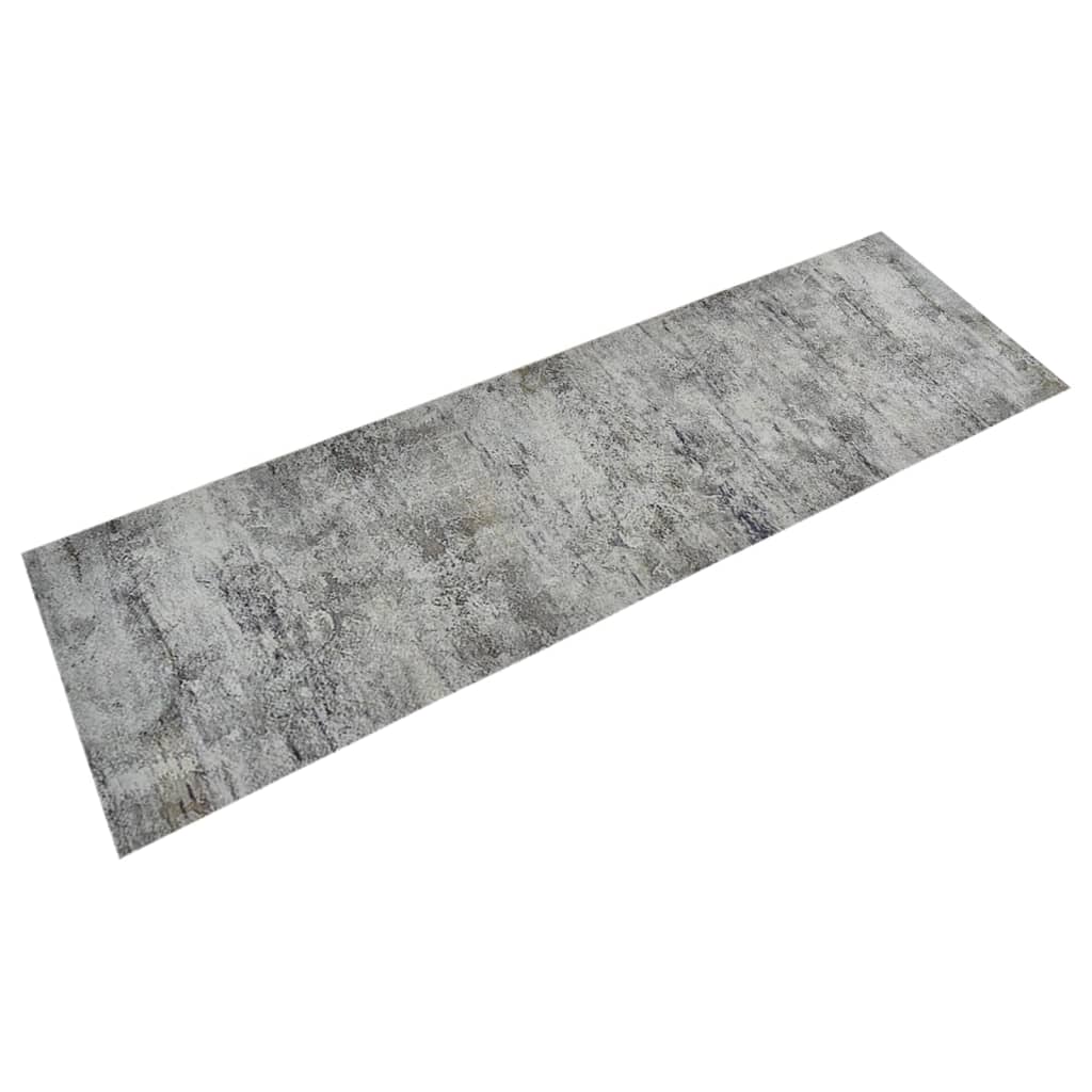 vidaXL Alfombra de cocina lavable terciopelo aspecto hormigón 60x180cm