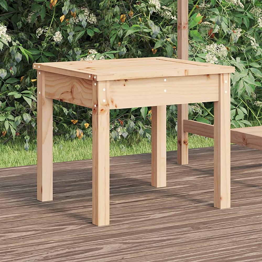 vidaXL Banco de jardín madera maciza de pino 50x44x45 cm