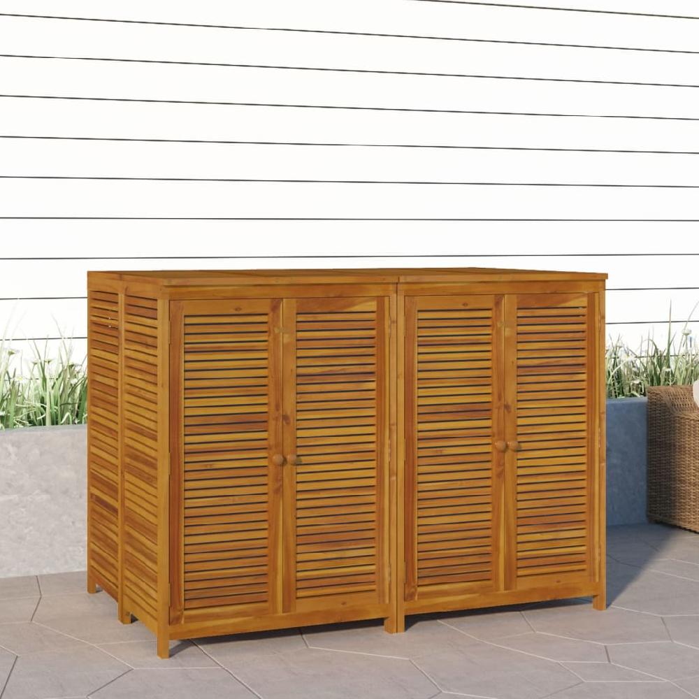 VidaXL Caja De Almacenaje De Jardín Madera Maciza Acacia 140x87x104 Cm