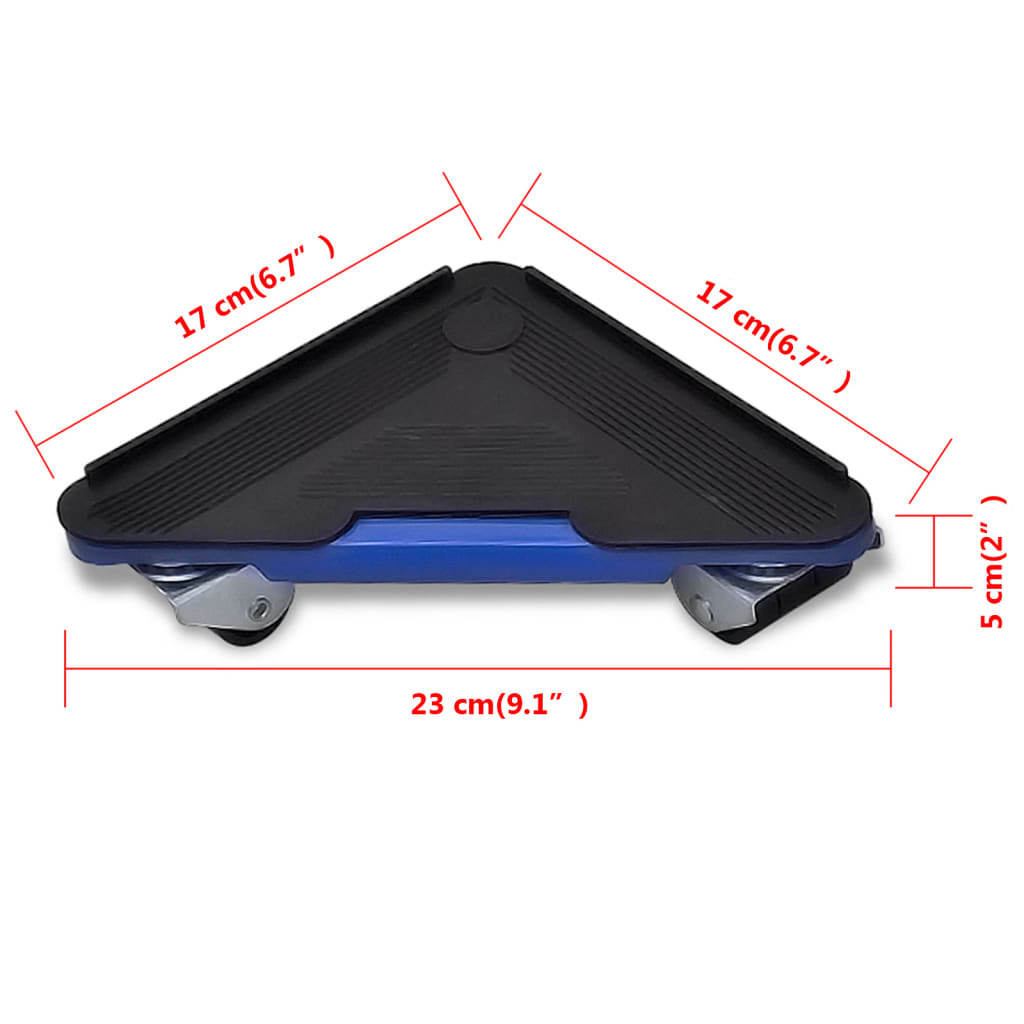 VidaXL Elevador Y Juego De Ruedas Para Transporte De Muebles