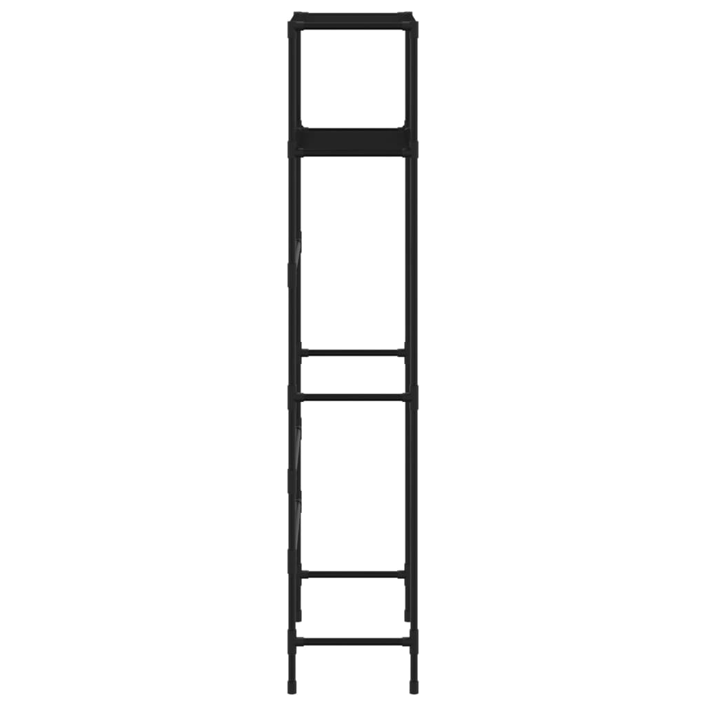 VidaXL Estantería 2 Niveles Sobre Inodoro Hierro Negro 53 5x28x143 Cm