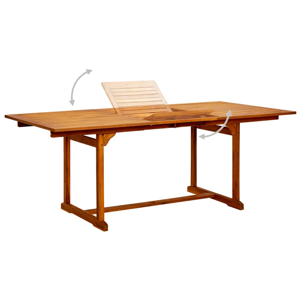 VidaXL Juego De Comedor De Jardín 5 Piezas Madera Maciza De Acacia