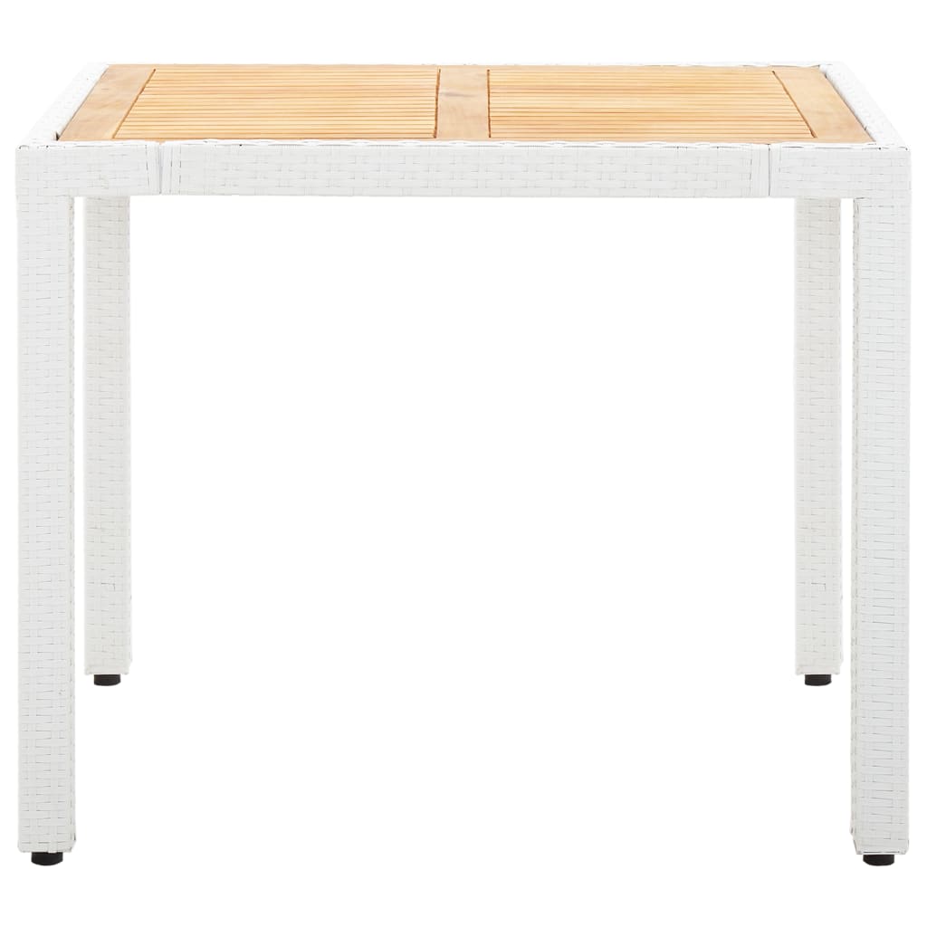 VidaXL Juego De Comedor De Jardín 5 Piezas Ratán Sintético Blanco