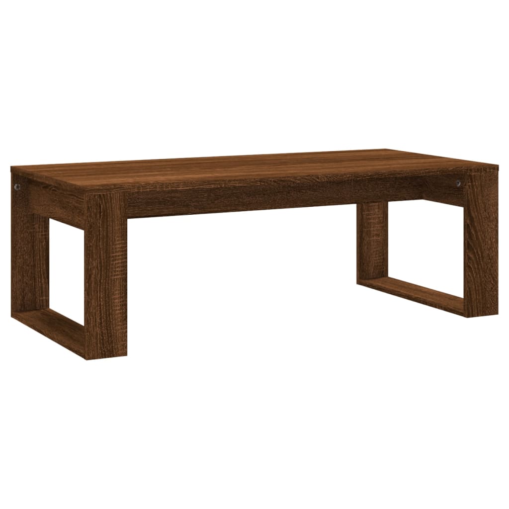 VidaXL Mesa De Centro Madera De Ingeniería Roble Marrón 102x50x35 Cm
