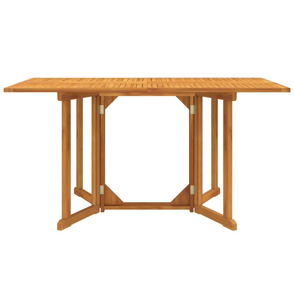VidaXL Mesa De Jardín Plegable Butterfly Madera De Teca 150x90x75 Cm