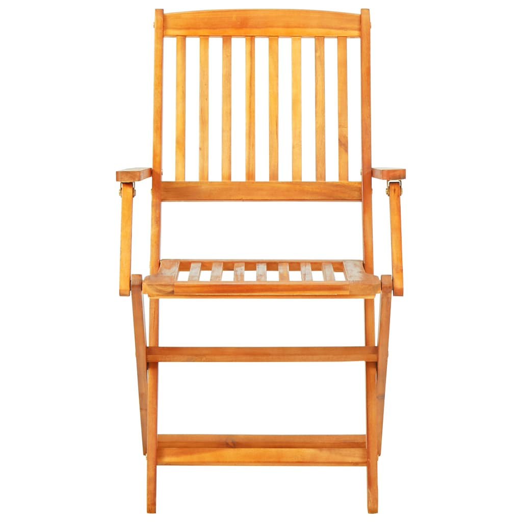 VidaXL Set Comedor De Jardín Plegable 7 Pzas Madera Maciza De Acacia