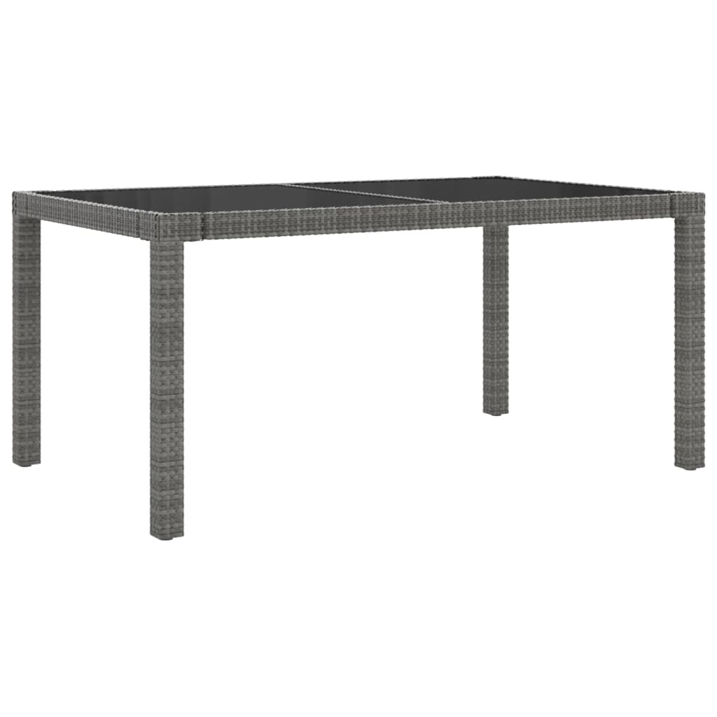 VidaXL Set De Comedor De Jardín 7 Pzas Y Cojines Ratán Sintético Gris