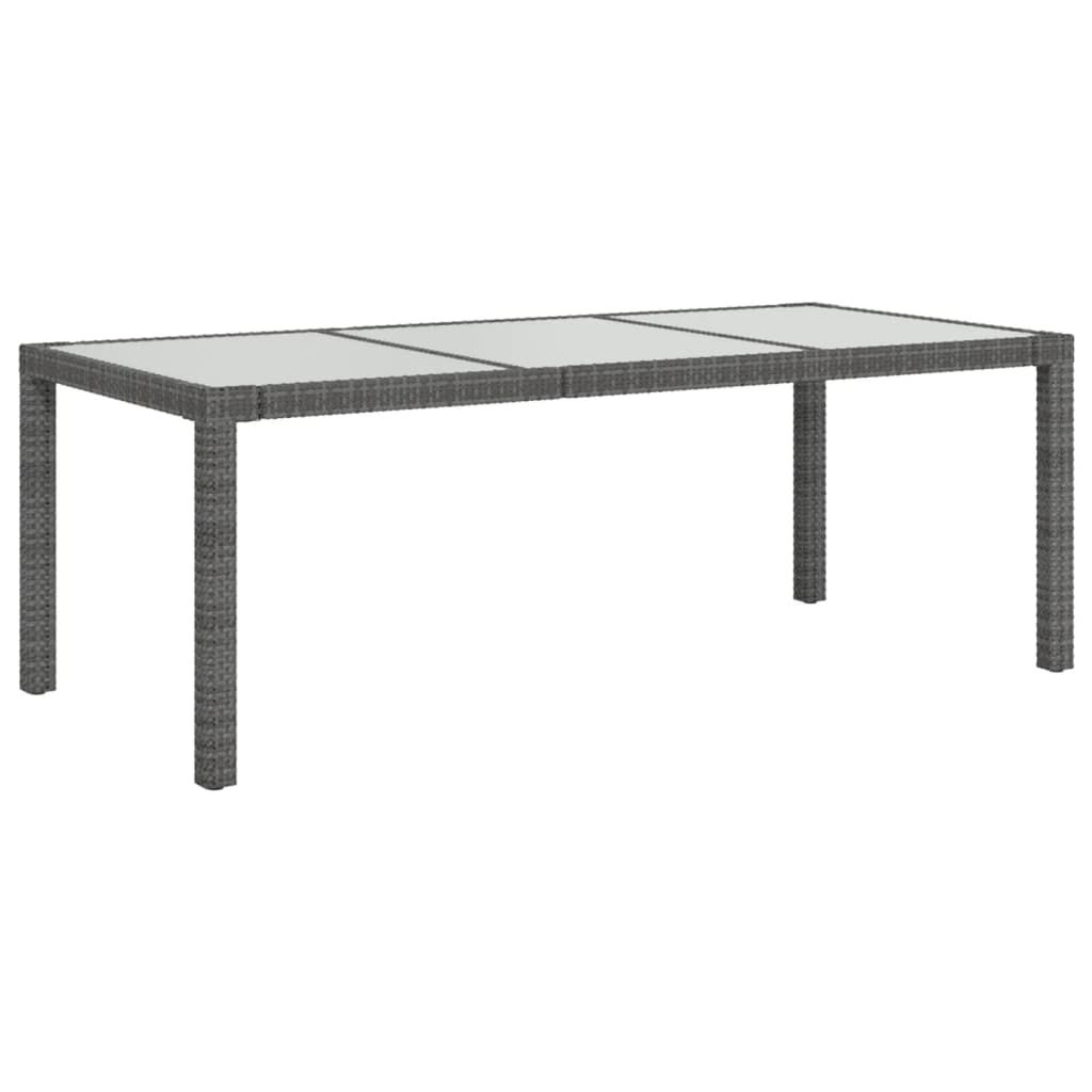 VidaXL Set De Comedor De Jardín 7 Pzas Y Cojines Ratán Sintético Gris