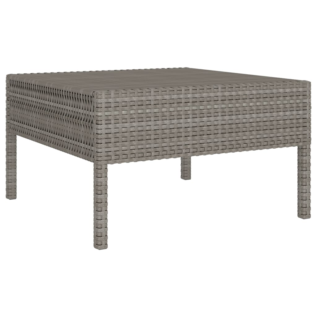 VidaXL Set De Muebles De Jardín 2 Pzas Y Cojines Ratán Sintético Gris