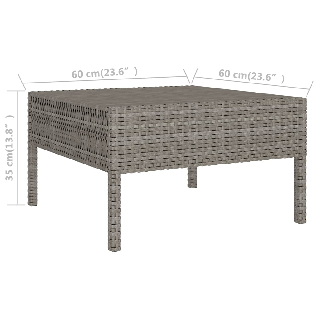 VidaXL Set De Muebles De Jardín 6 Pzas Y Cojines Ratán Sintético Gris