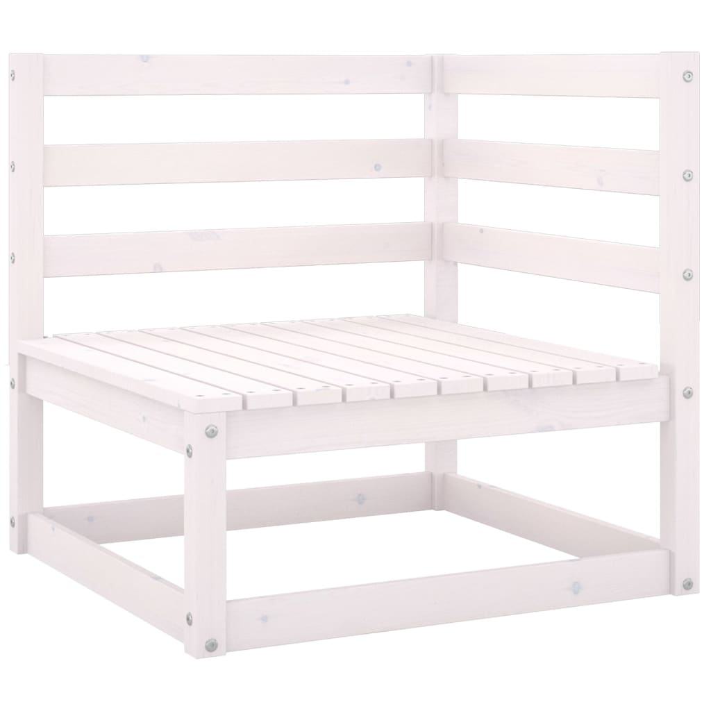 VidaXL Set De Salón De Jardín De 4 Piezas Blanco Madera Maciza De Pino