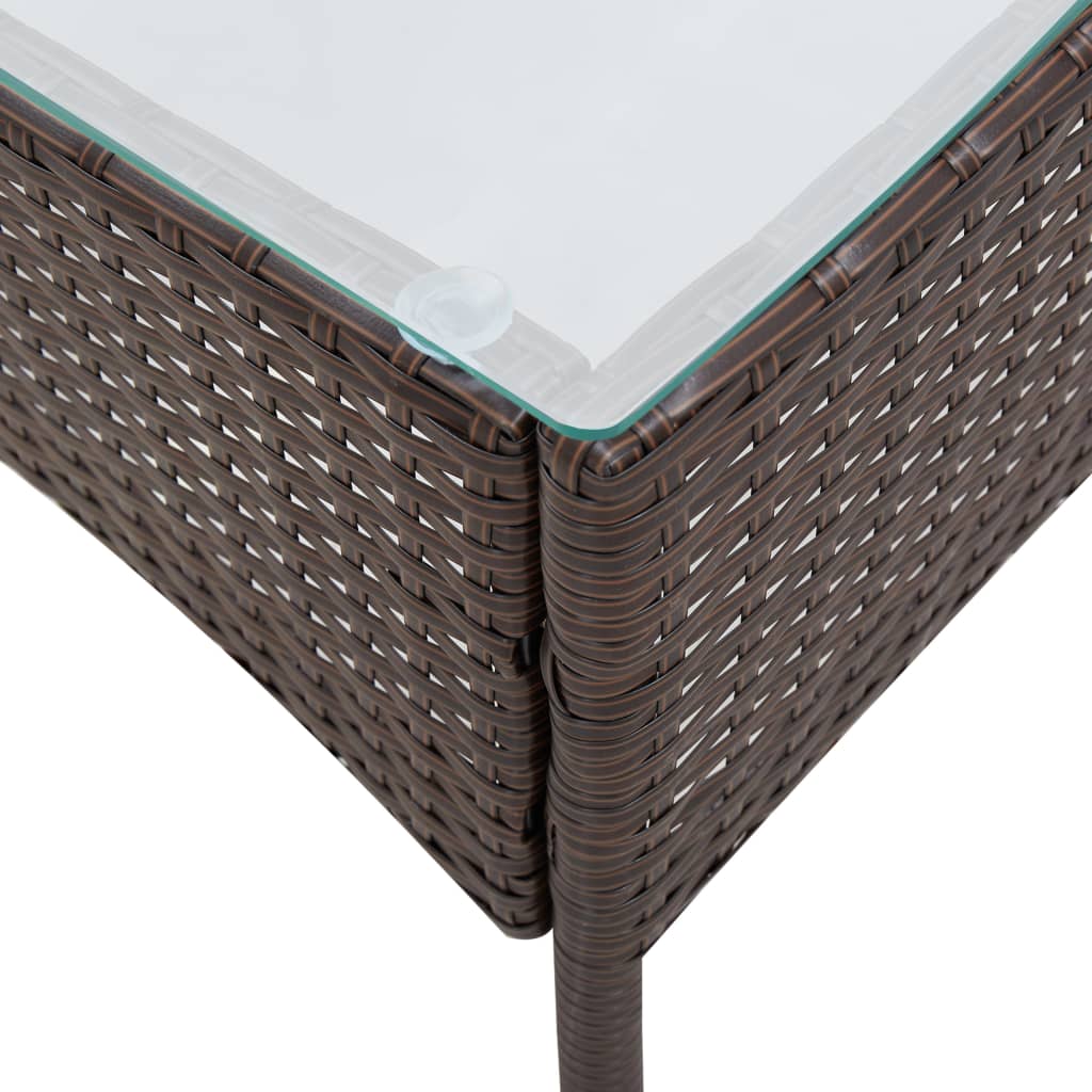 VidaXL Set Muebles De Jardín 4 Piezas Y Cojines Ratán Sintético Marrón