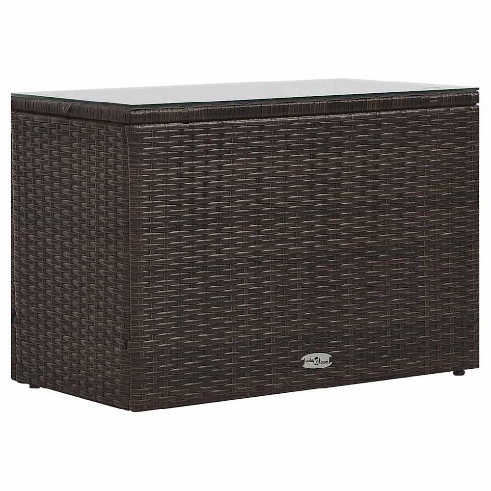 VidaXL Set Muebles De Jardín 5 Piezas Y Cojines Ratán Sintético Marrón