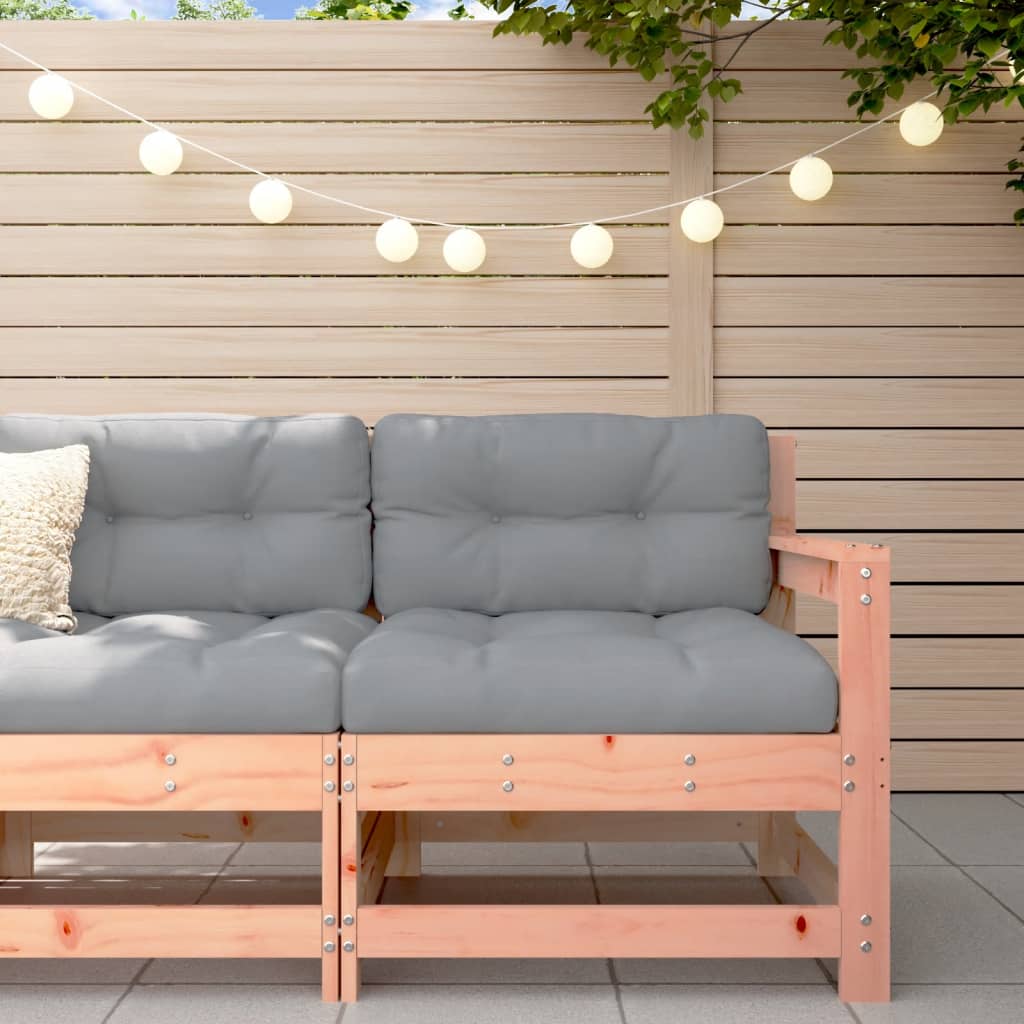 vidaXL Sillón de jardín con cojines madera maciza de abeto Douglas