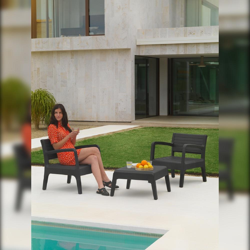 WellHome Conjutno De Jardin Tete A Tete Grafito