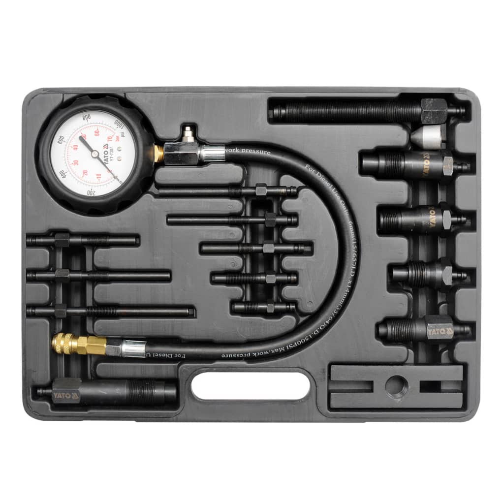 YATO Manómetro de compresión para motores de diésel