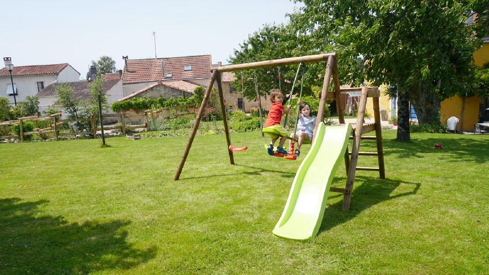 Zona De Juegos Con Tobogán SOULET Figue Madera 283x195x312cm