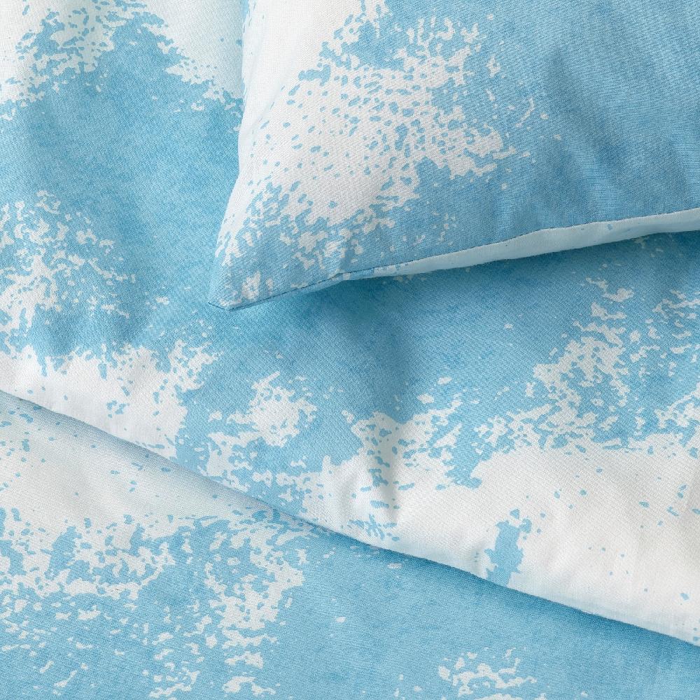 IKEA ÄNGSVITVINGE Funda Nórdica Y 2 Fundas Almohada Azul/blanco 240x220/50x60 Cm