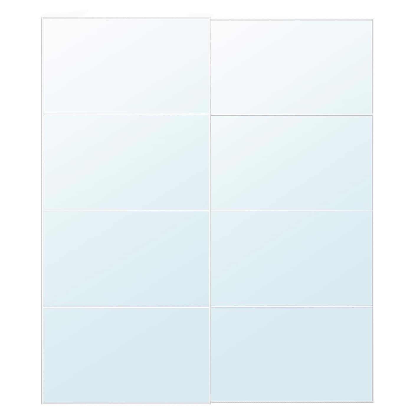 IKEA AULI 2 unidades puertas correderas espejo 200x236 cm