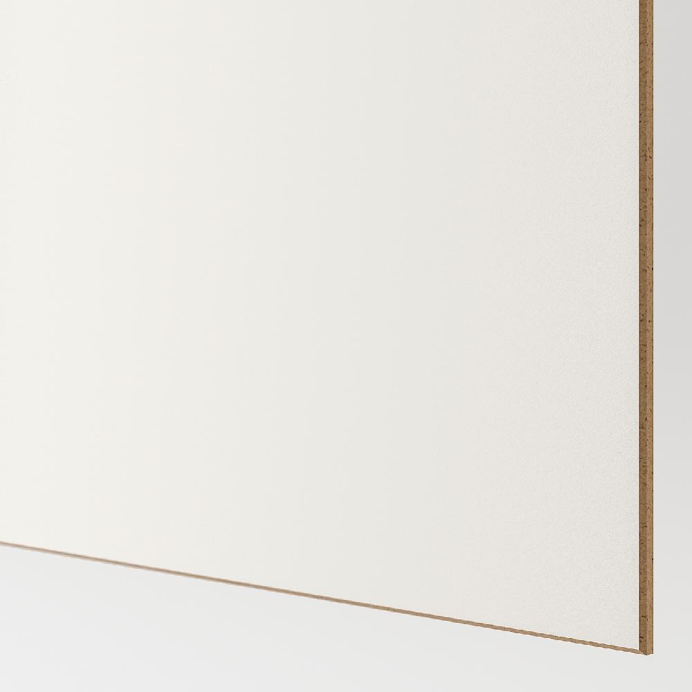IKEA AULI / MEHAMN 2 Unidades Puertas Correderas Blanco Espejo/ambos Lados Blanco 200x236 Cm