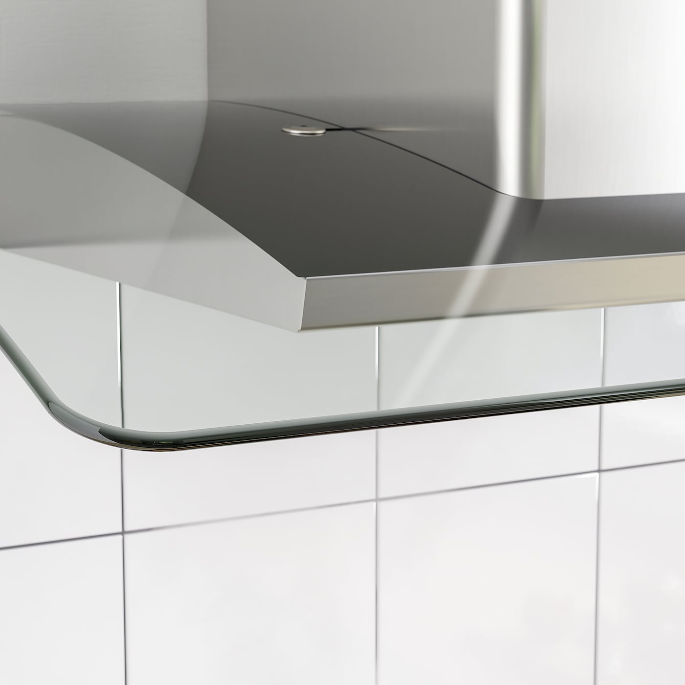 IKEA BALANSERAD Extractor De Pared Ac Inox/vidrio 80 Cm