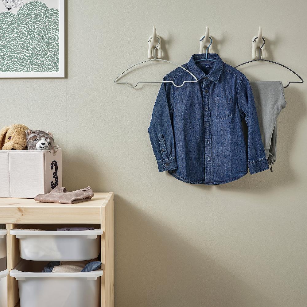 IKEA BARNDRÖM Percha Para Niños Y Niñas Azul Verde/gris