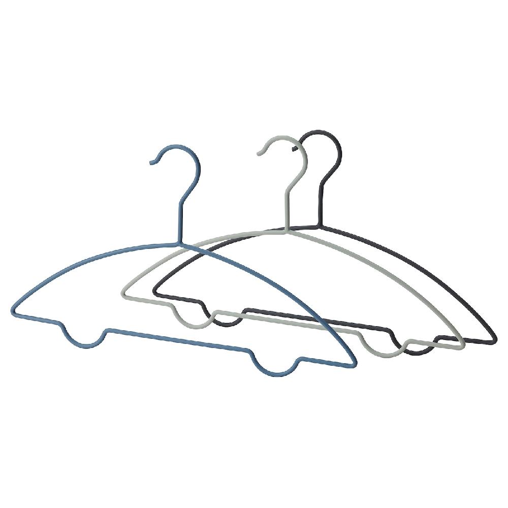 IKEA BARNDRÖM Percha para niños y niñas azul verde/gris