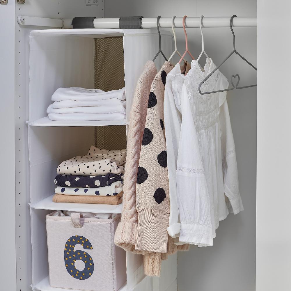 IKEA BARNDRÖM Percha Para Niños Y Niñas Rosa Blanco/gris