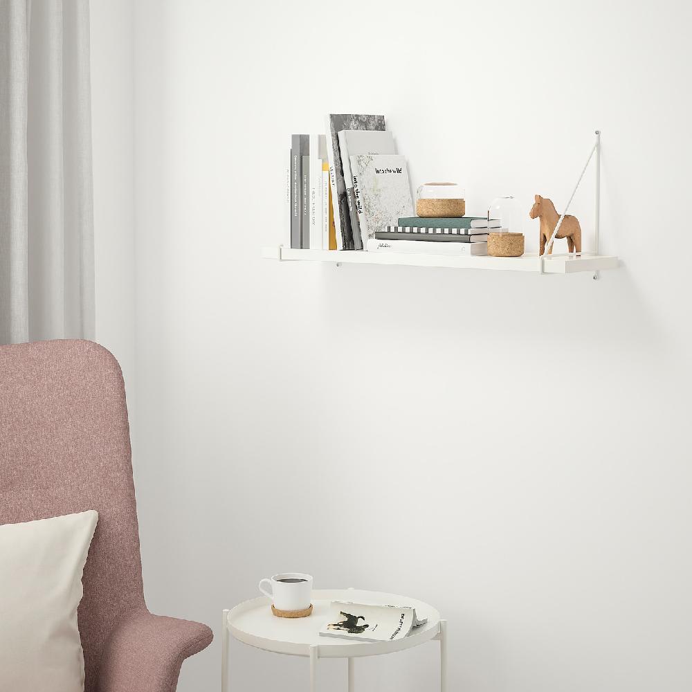 IKEA BERGSHULT / PERSHULT Estante Blanco/blanco 80x20 Cm