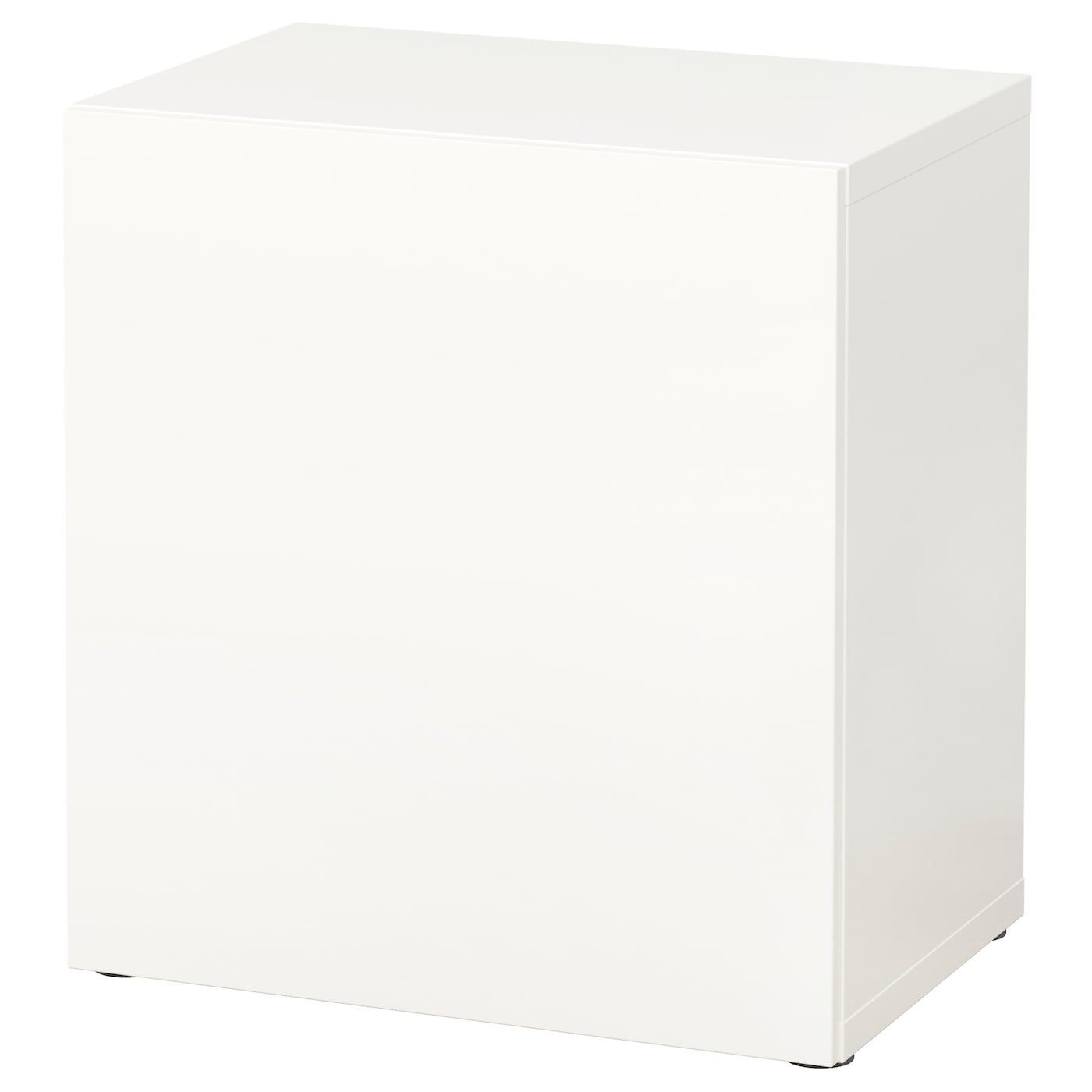 IKEA BESTÅ Estante con puerta blanco/Lappviken blanco 60x42x64 cm