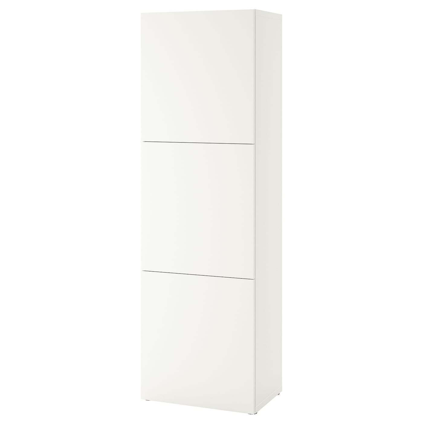 IKEA BESTÅ Estantería con puertas blanco Lappviken/blanco 60x42x193 cm