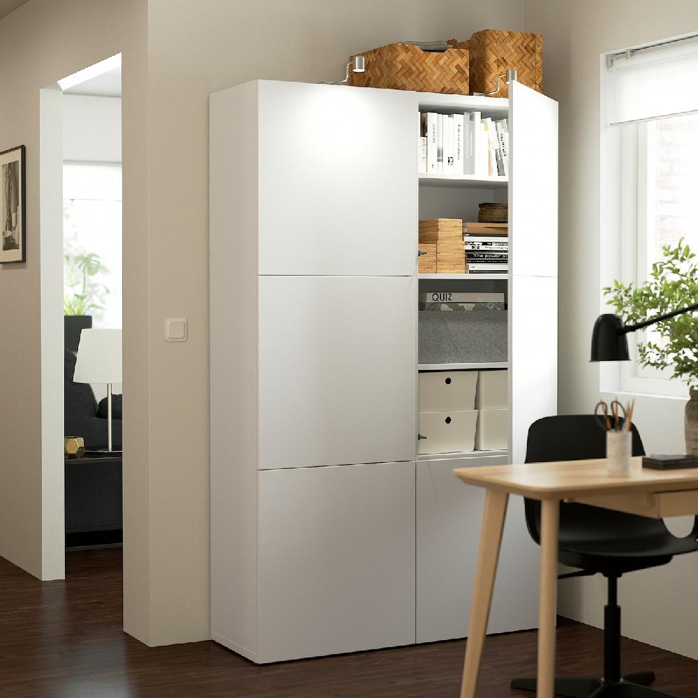 IKEA BESTÅ Mueble Salón Blanco/Lappviken Blanco 120x42x193 Cm