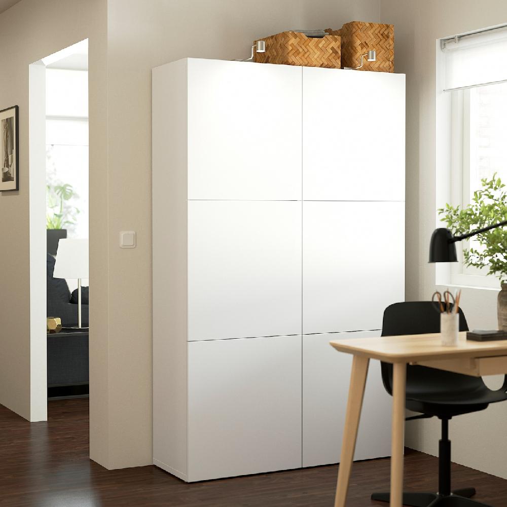 IKEA BESTÅ Mueble Salón Blanco/Lappviken Blanco 120x42x193 Cm