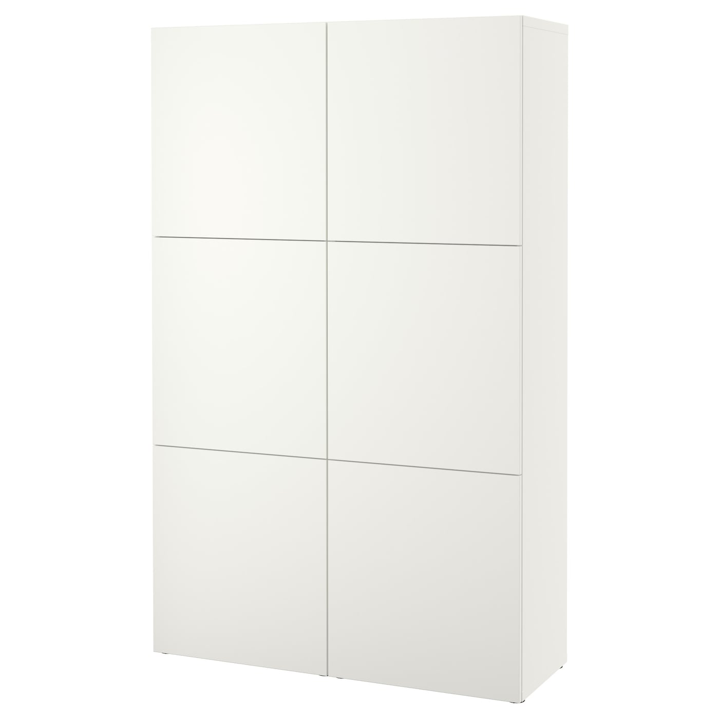 IKEA BESTÅ Mueble salón blanco/Lappviken blanco 120x42x193 cm
