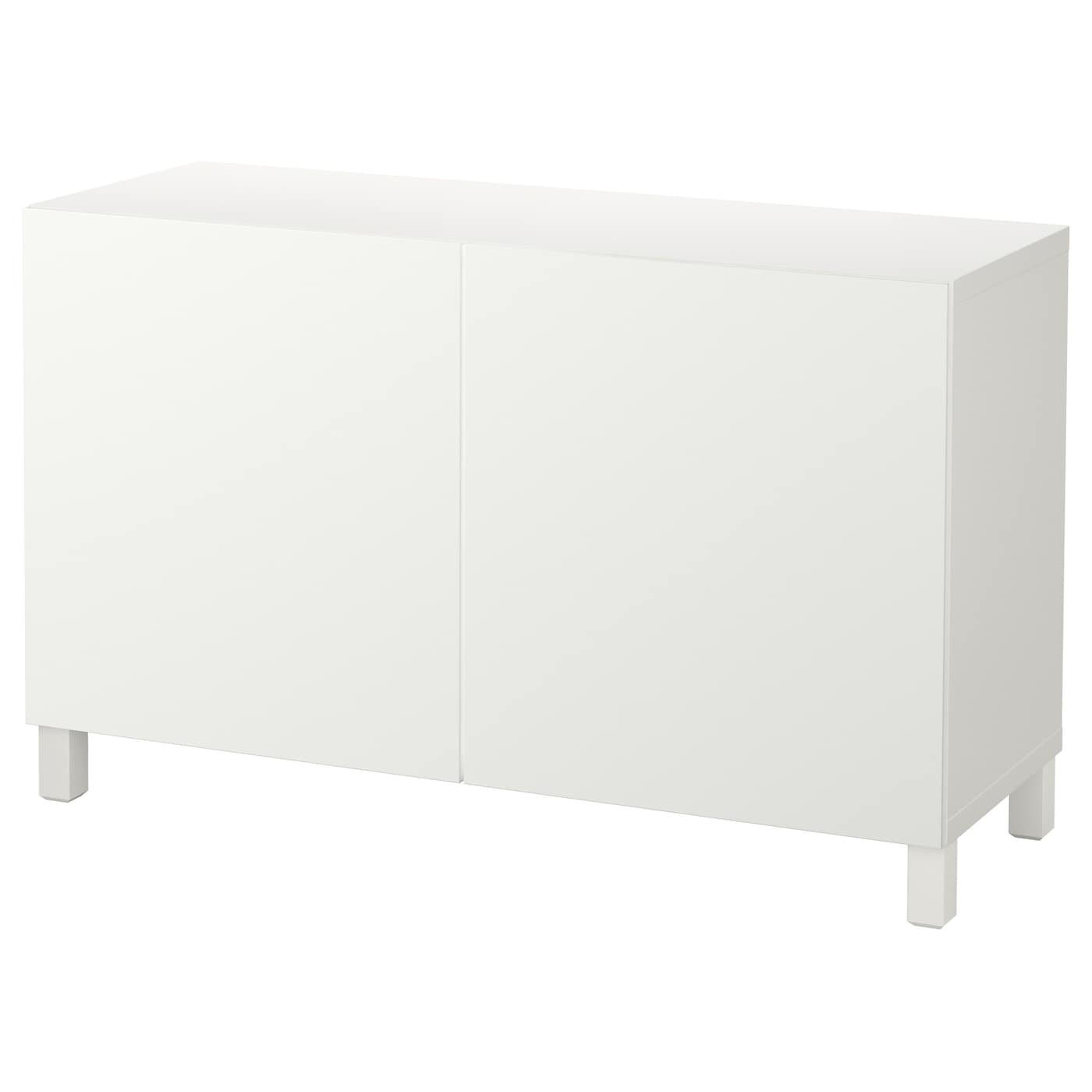 IKEA BESTÅ Mueble salón blanco/Lappviken/Stubbarp blanco 120x42x74 cm