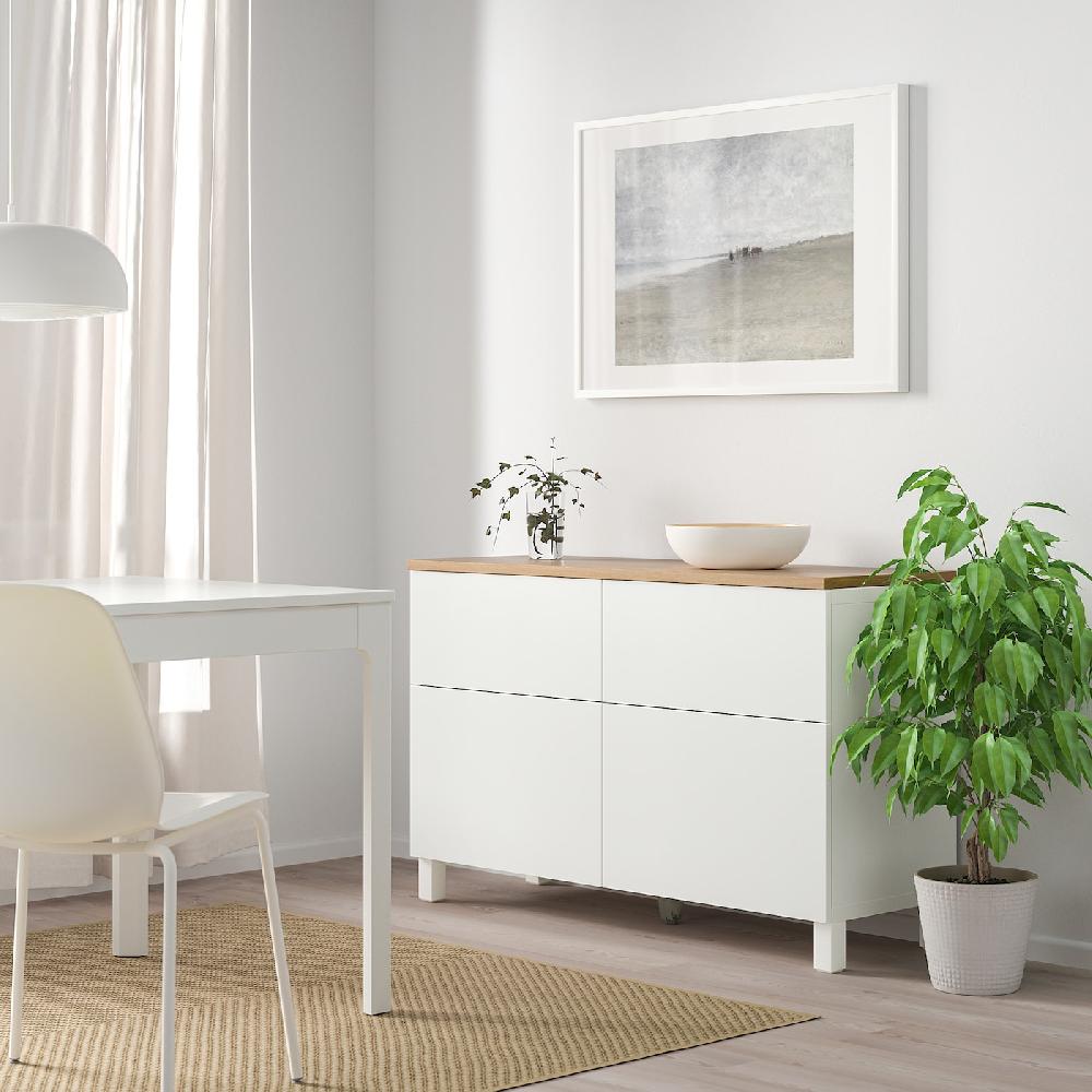 IKEA BESTÅ Mueble Salón Blanco/Lappviken/Stubbarp Blanco 120x42x76 Cm