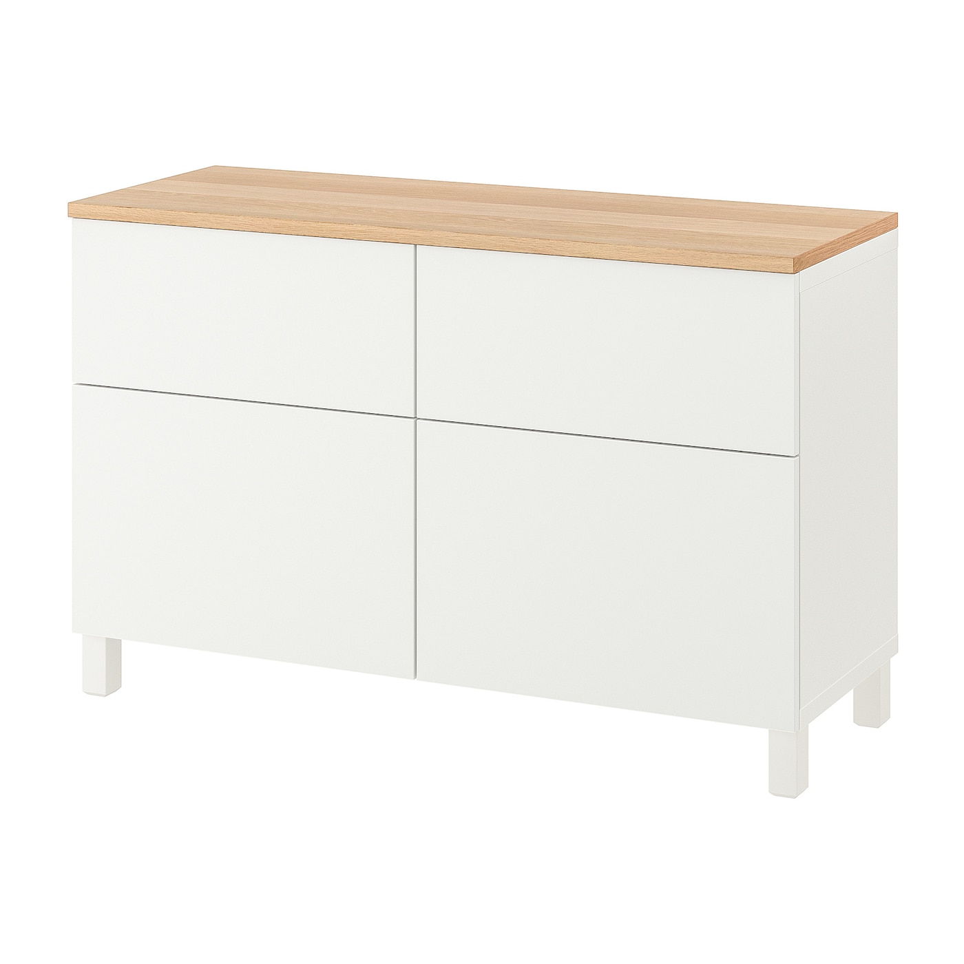 IKEA BESTÅ Mueble salón blanco/Lappviken/Stubbarp blanco 120x42x76 cm
