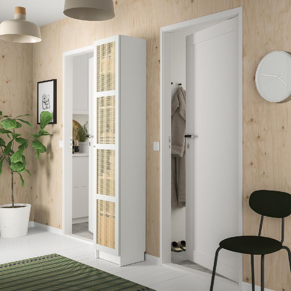 IKEA BILLY / HÖGADAL Librería Con Puerta Blanco 40x30x202 Cm