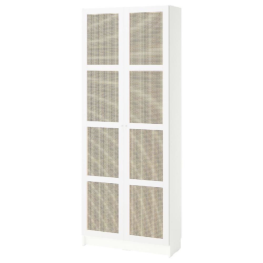 IKEA BILLY / HÖGADAL Librería con puertas blanco 80x30x202 cm