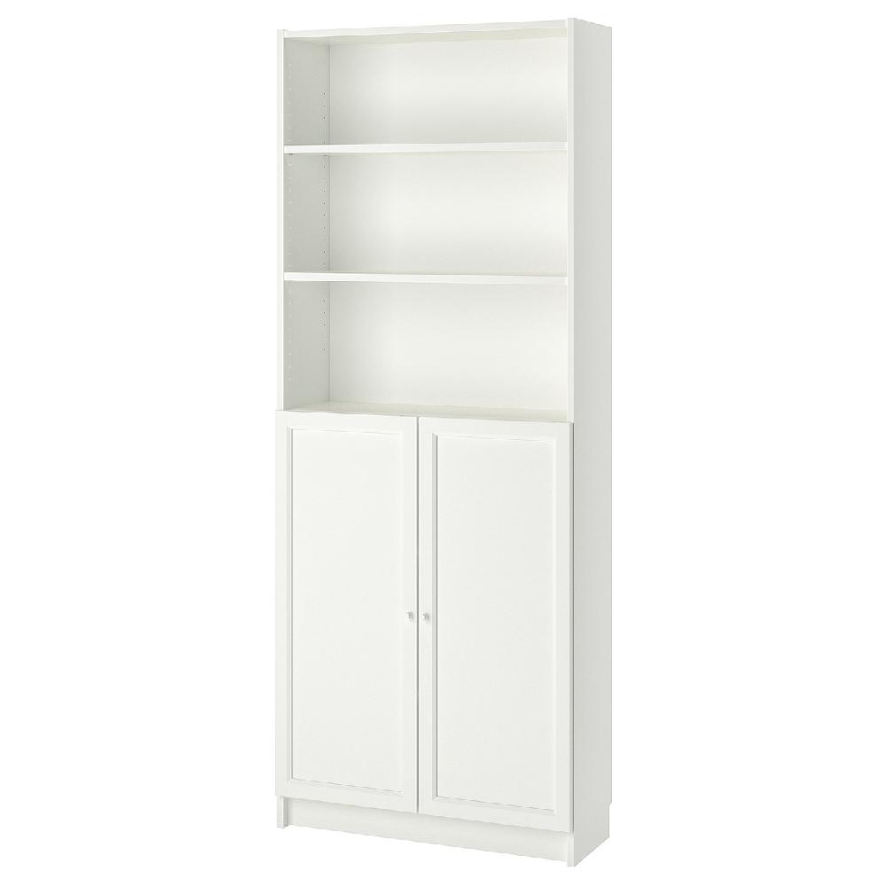 IKEA BILLY / OXBERG Librería con puertas blanco 80x30x202 cm