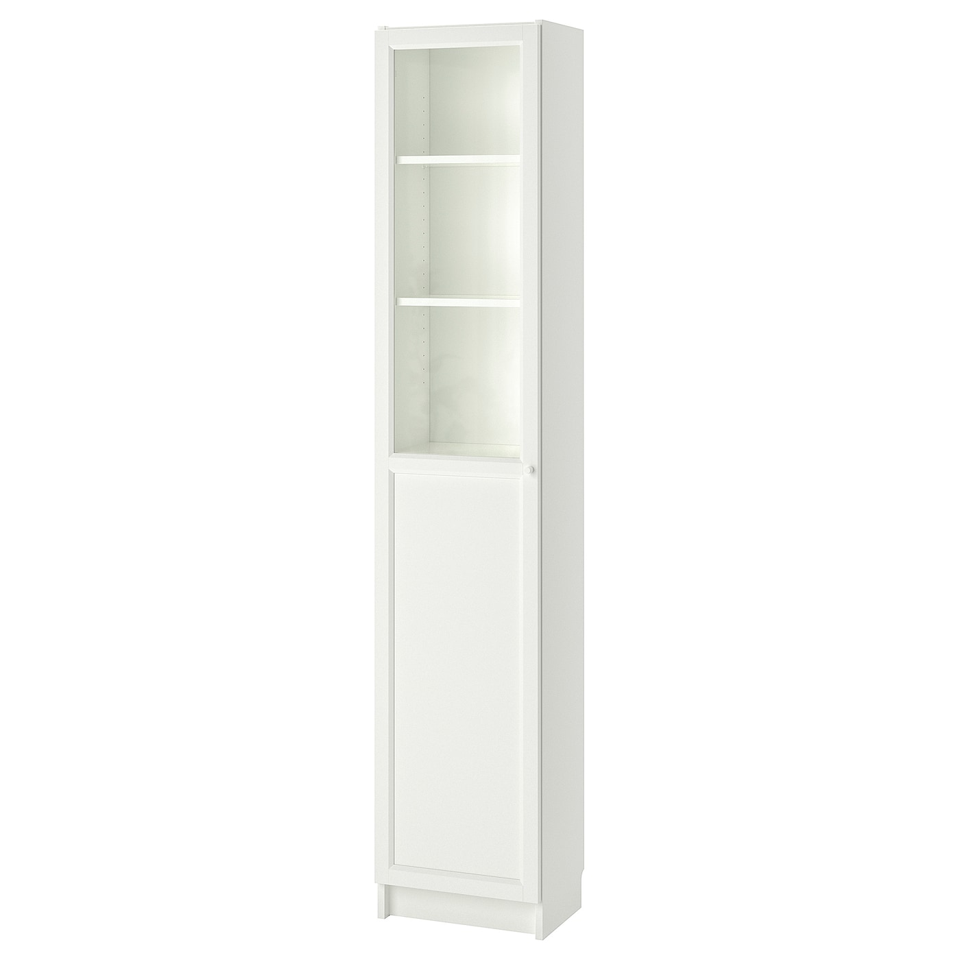 IKEA BILLY / OXBERG Librería +puerta panel/vdr blanco/vidrio 40x30x202 cm