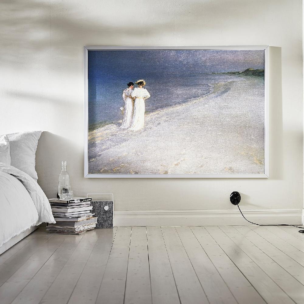 IKEA BJÖRKSTA Cuadro Con Marco Verano En Skagen/color De Aluminio 140x100 Cm