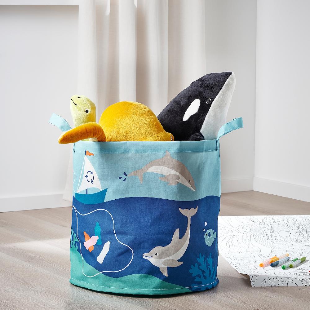 IKEA BLÅVINGAD Bolsa Motivo Animales Marinos/multicolor