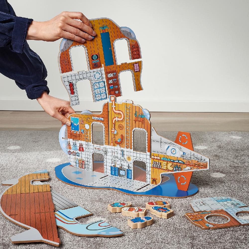 IKEA BLÅVINGAD Conjunto 11 Piezas Submarino Juego Multicolor