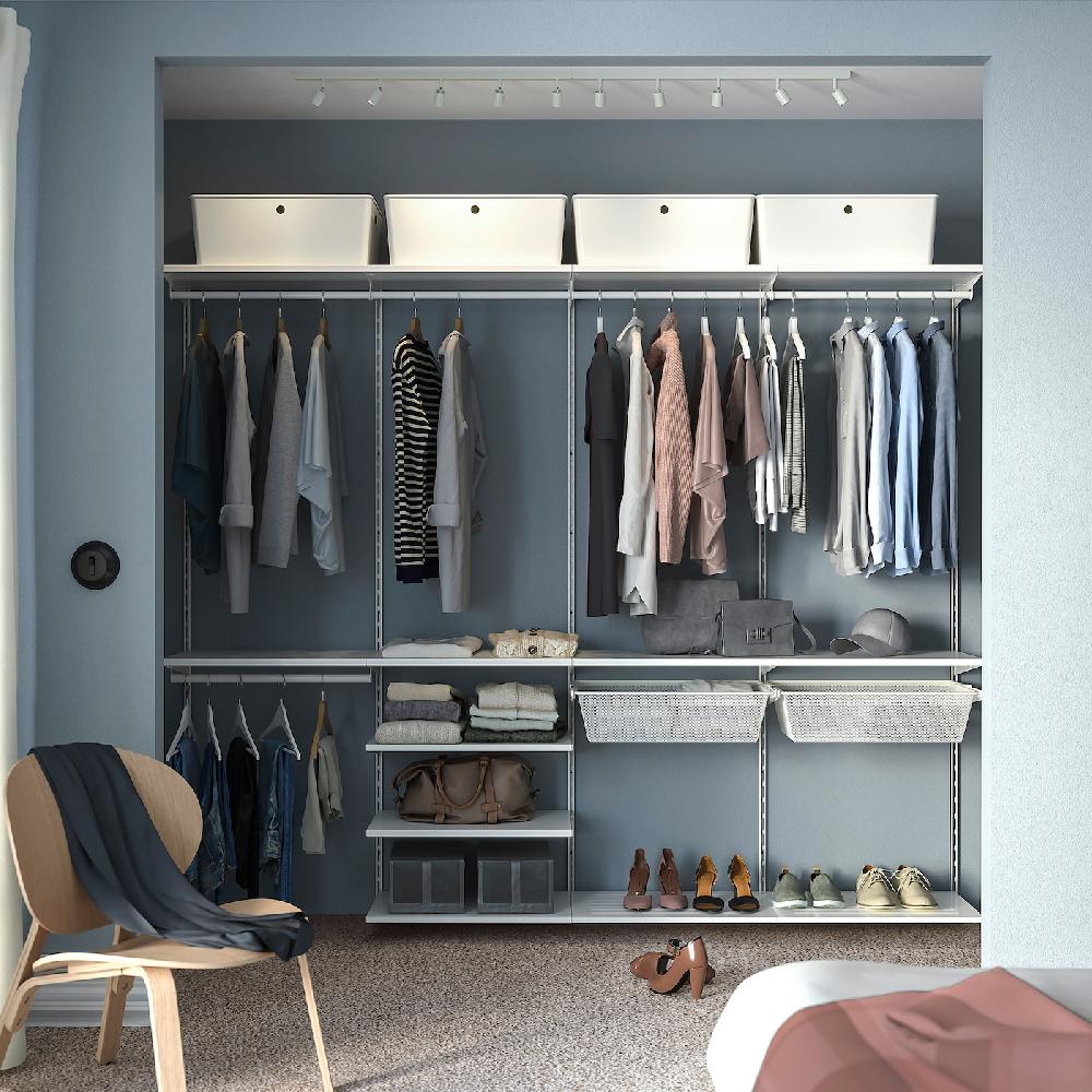 IKEA BOAXEL Combinación Armario Blanco 250x40x201 Cm