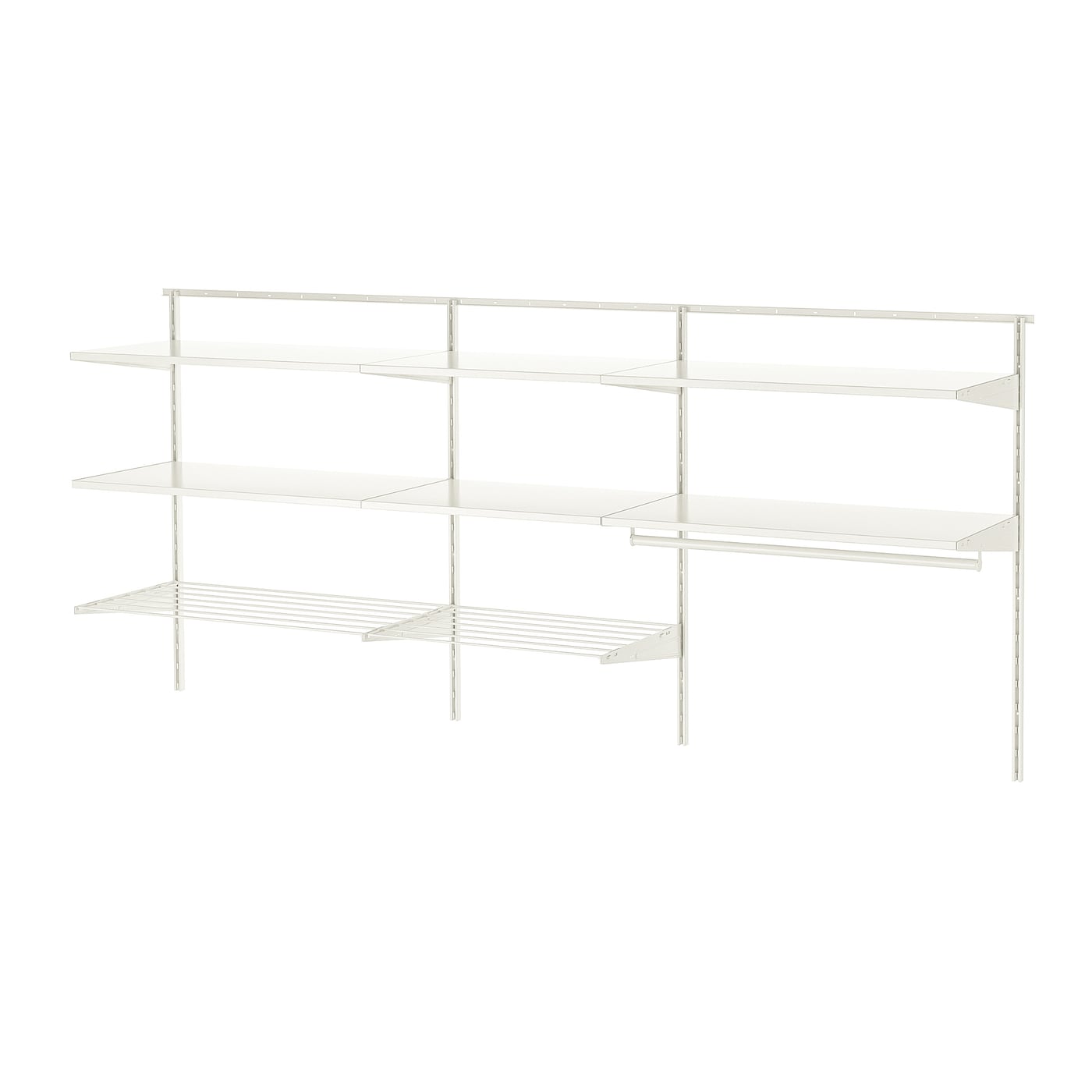 IKEA BOAXEL Combinación para la colada blanco/metal 227x40x101 cm