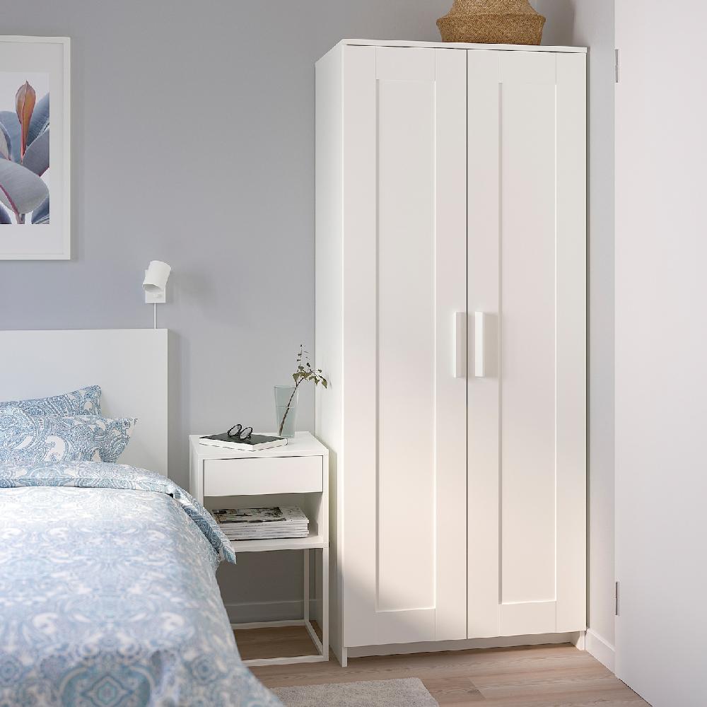 IKEA BRIMNES Armario Con 2 Puertas Blanco 78x190 Cm