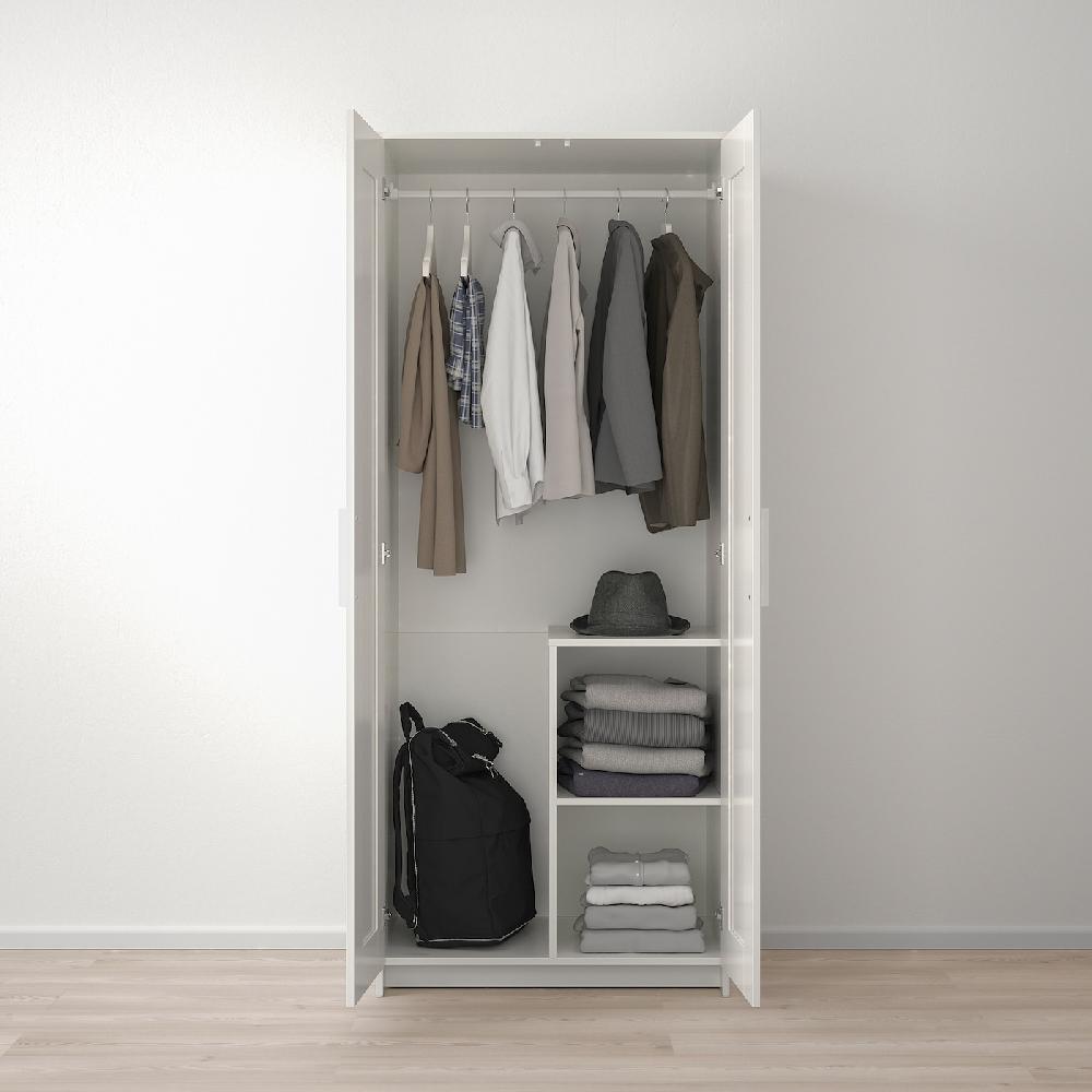 IKEA BRIMNES Armario Con 2 Puertas Blanco 78x190 Cm