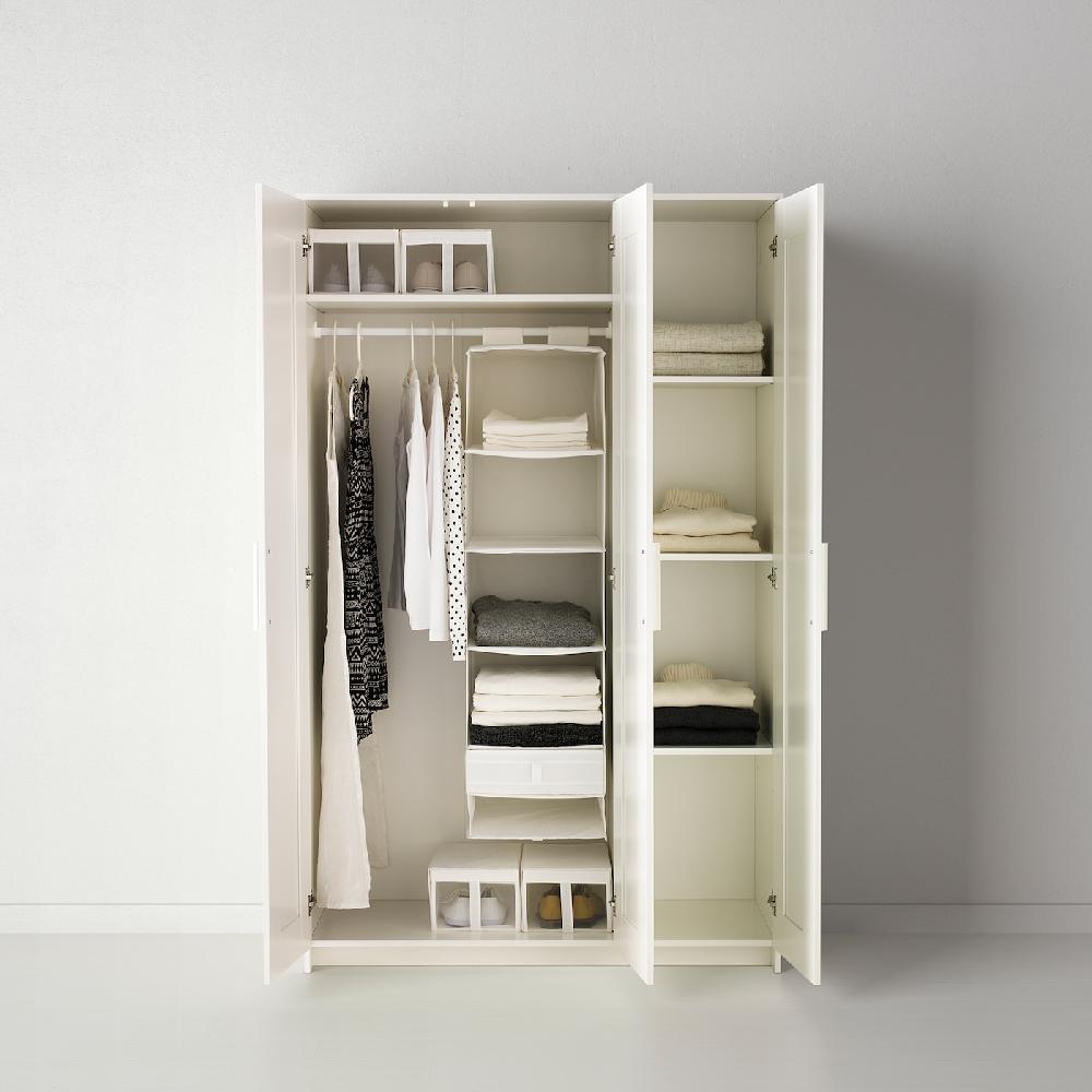 IKEA BRIMNES Armario Con 3 Puertas Blanco 117x190 Cm